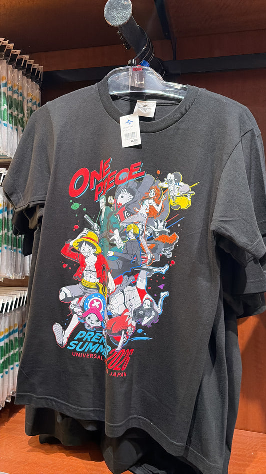 One Piece Main Illustration T-Shirt Black One Piece Premier Summer 2026 | Universal Studios Japan