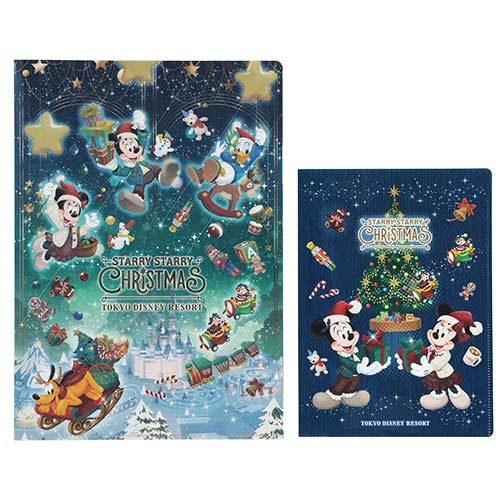 Clear Folder Set Disney Christmas 2026 Mickey & Friends | Tokyo Disneyland & Tokyo DisneySea