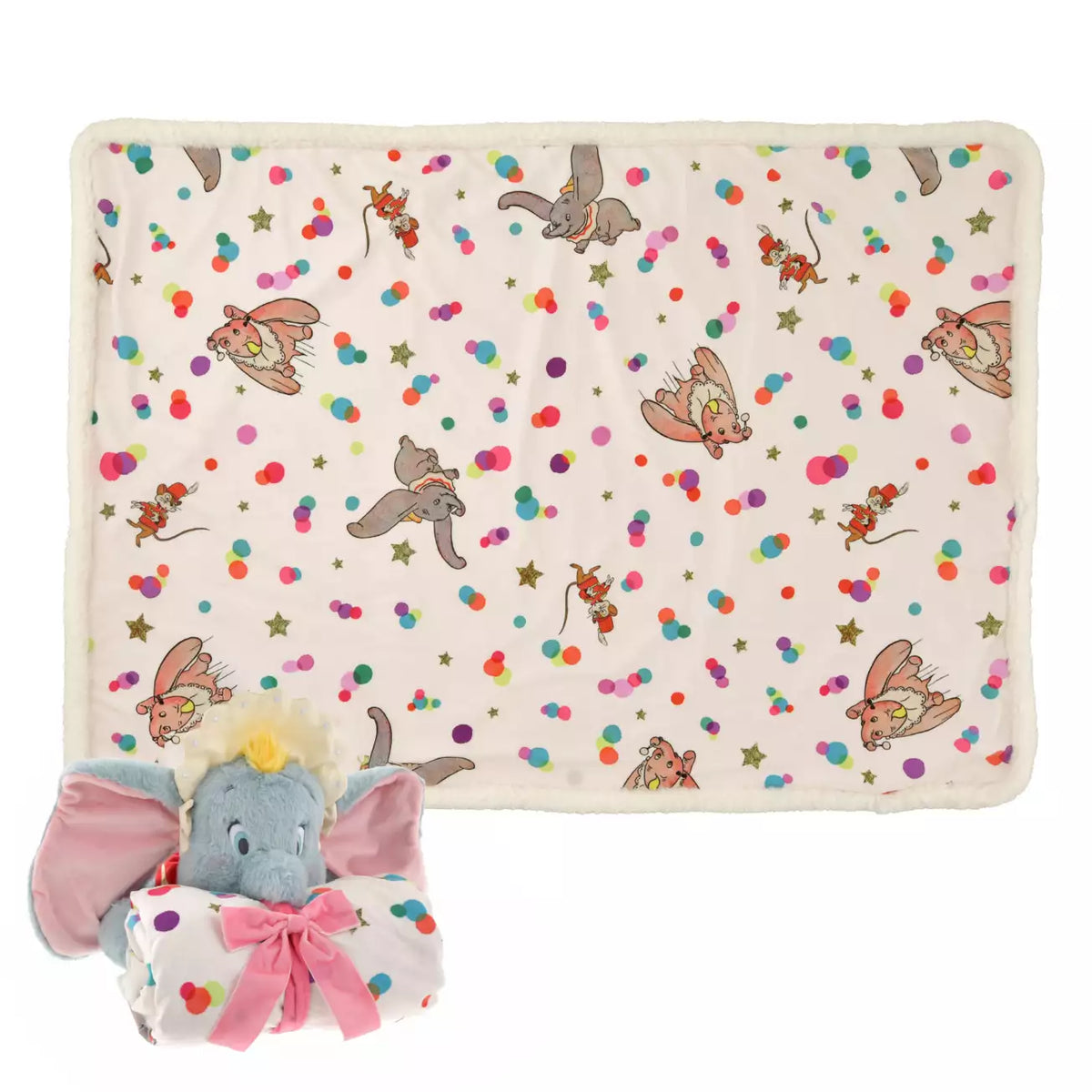 Dumbo and Timothy Blanket with Plush Dumbo 85TH ANNIVERSARY | Disney Store Japan