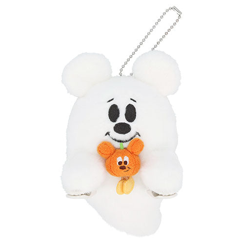 A Scared Ghost Shoulder Plush Keychain Spooky but Fun Disney Halloween 2026 | Tokyo Disney Resort