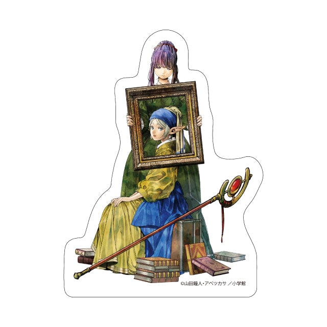 Frieren and Fern Sticker | Vermeer's Girl with a Pearl Earring