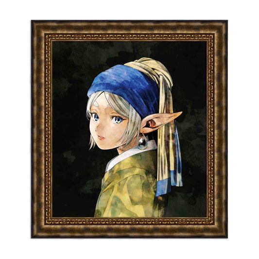 Frieren Reproduction Original Picture | Vermeer's Girl with a Pearl Earring