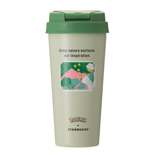 Bulbasaur Stainless Steel TOGO Bottle 473ml Pokémon + Starbucks | Starbucks Japan