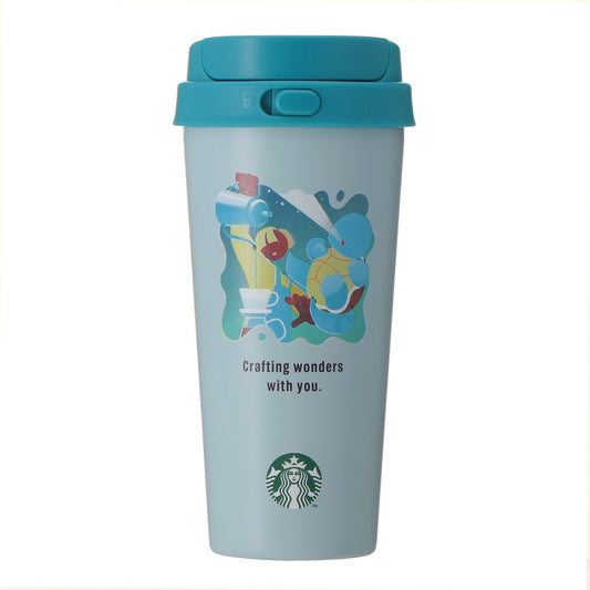 Squirtle Stainless Steel TOGO Bottle 473ml Pokémon + Starbucks | Starbucks Japan