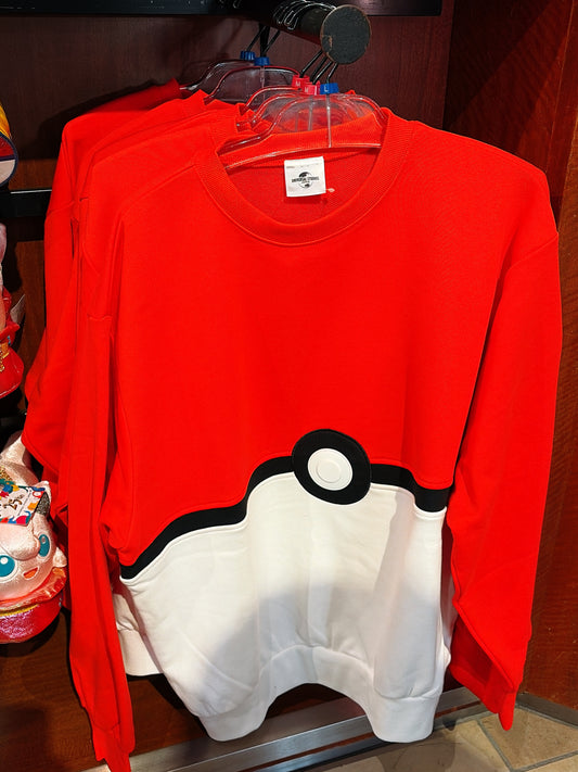 A limited-edition sweater from the exclusive Universal Studios Japan 25th Anniversary Pokémon 'Discover U!!!' collection, featuring festive celebratory designs.