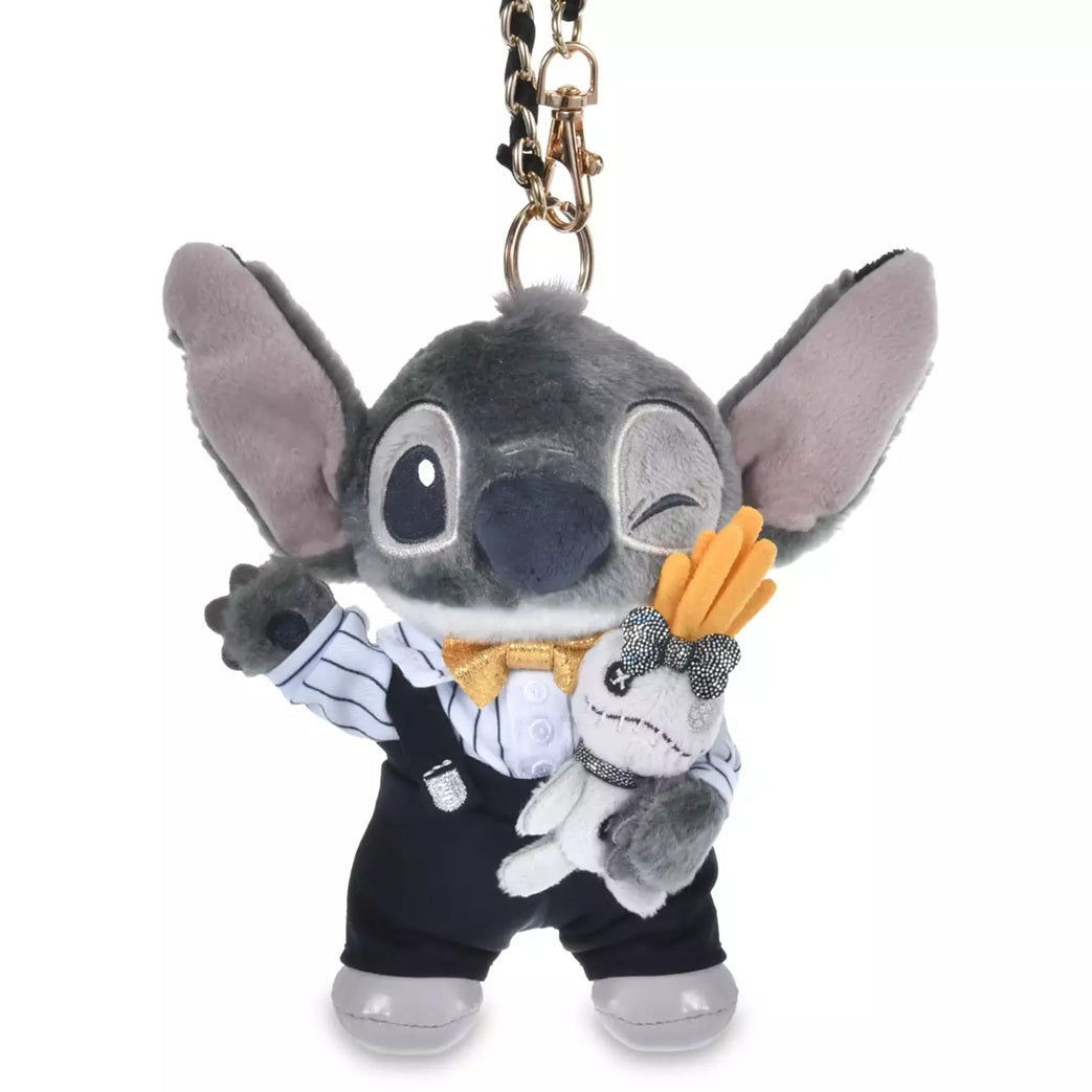 Stitch and Scrump Plush Keychain Kuronohi - Black Style | Disney Store Japan