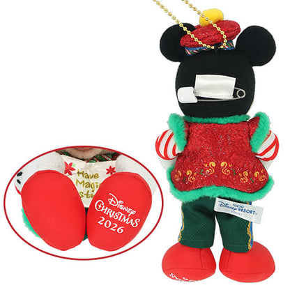 Mickey Mouse Plush Badge Disney Christmas 2026 Mickey & Friends | Tokyo Disneyland & Tokyo DisneySea