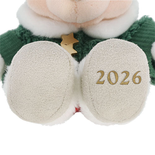 Mickey Mouse Plush Badge (green outfit) Disney Christmas 2026 Mickey & Friends | Tokyo Disneyland & Tokyo DisneySea