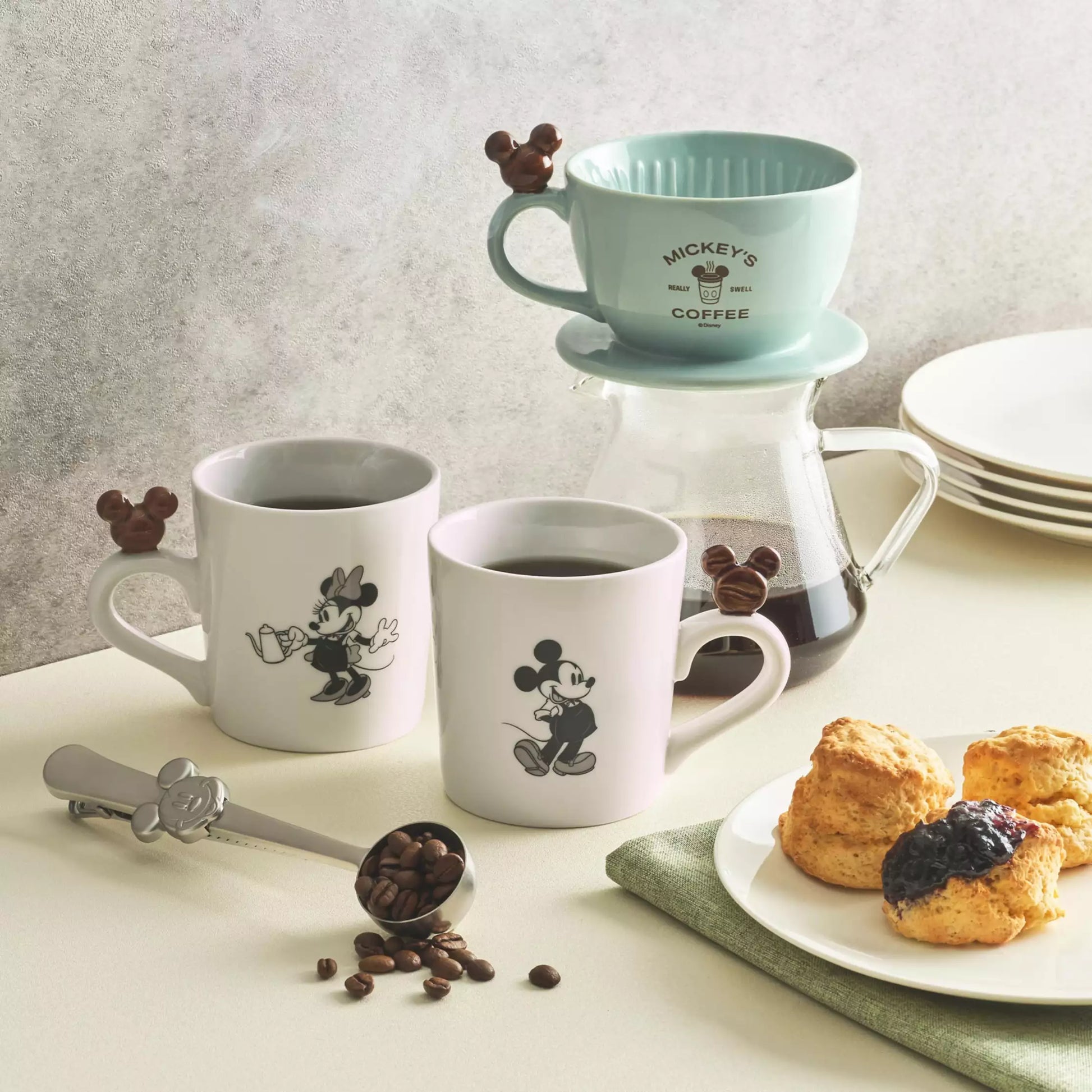 Disney Store Japan-Mickey's Coffee Life with Cafe-Mug-LEALEA MART