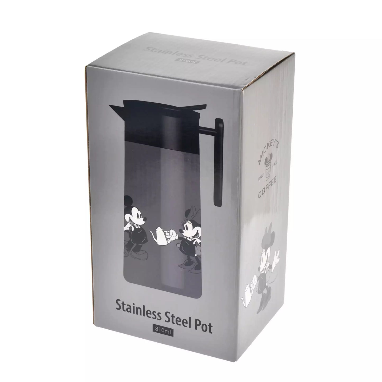 Disney Store Japan-Mickey's Coffee Life with Cafe-Stainless Steel Pot-LEALEA MART