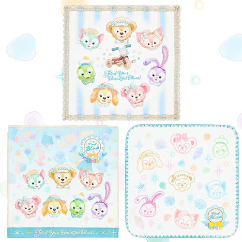 Official Tokyo DisneySea exclusive merchandise from the Duffy and Friends 'Find Your Beautiful Blues' collection.