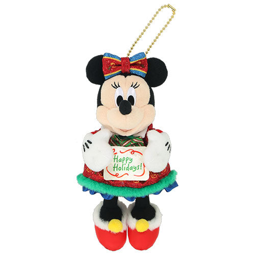 Minnie Mouse Plush Badge Disney Christmas 2026 Mickey & Friends | Tokyo Disneyland & Tokyo DisneySea