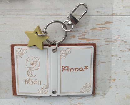 USJ - Frieren: Beyond Journey's End - Customizable Magic Book Keychain