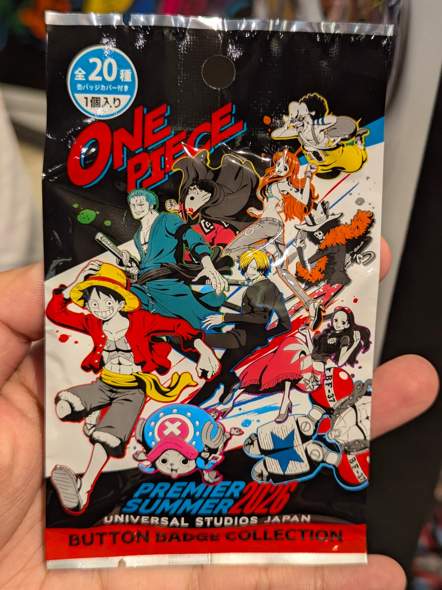 One Piece Random Pinback Button One Piece Premier Summer 2026 | Universal Studios Japan