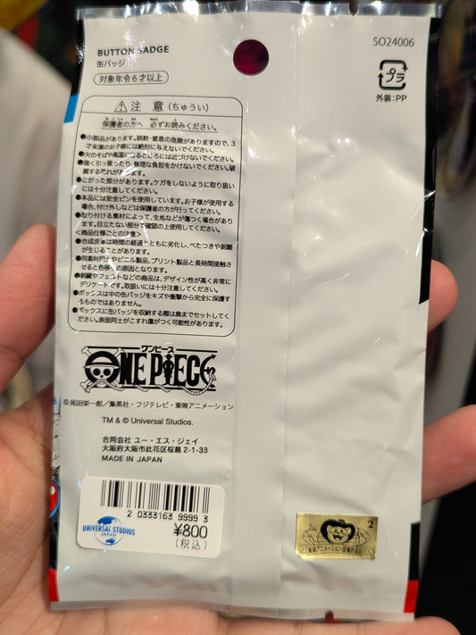 One Piece Random Pinback Button One Piece Premier Summer 2026 | Universal Studios Japan