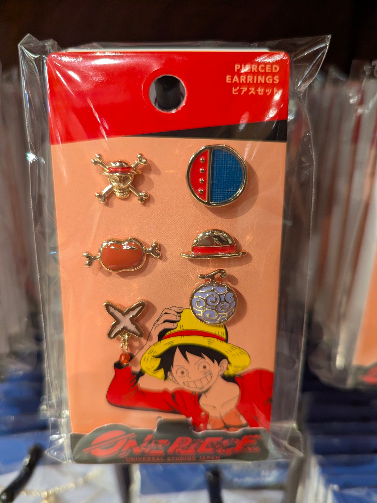 Luffy Earrings Set One Piece Premier Summer 2026 | Universal Studios Japan