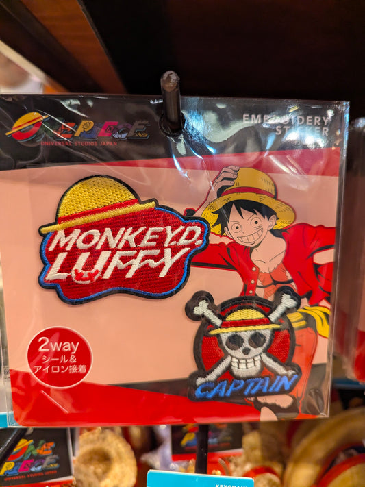 Luffy Patches Set One Piece Premier Summer 2026 | Universal Studios Japan