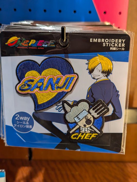 Sanji Patches Set One Piece Premier Summer 2026 | Universal Studios Japan