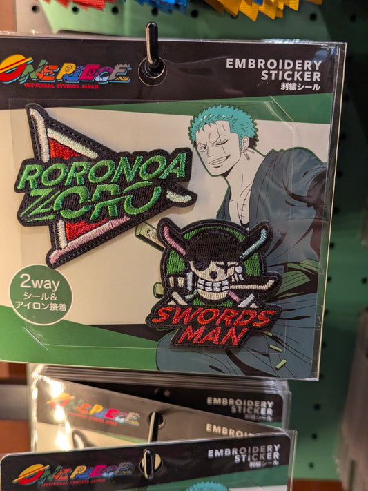Zoro Patches Set One Piece Premier Summer 2026 | Universal Studios Japan
