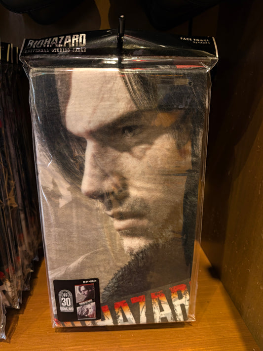 Leon Grace Face Towel BIOHAZARD requiem: The Dive | Universal Studios Japan