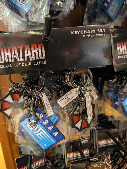 BSAA/U.B.C.S. Keychain Set BIOHAZARD requiem: The Dive | Universal Studios Japan