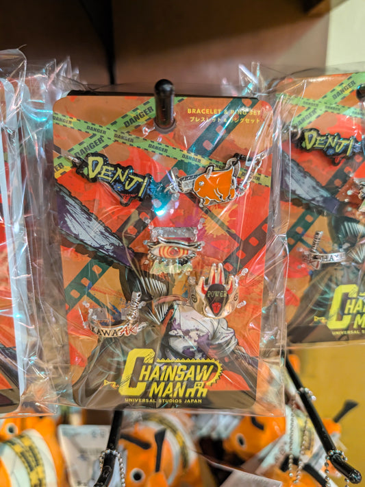 Bracelet and Ring Set Chainsaw Man 2026 | Universal Studios Japan
