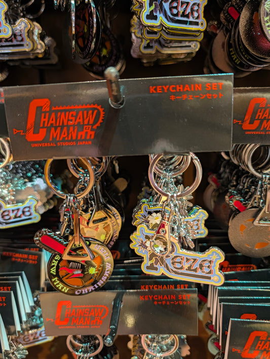 Denji Reze Paired Keychain Chainsaw Man 2026 | Universal Studios Japan