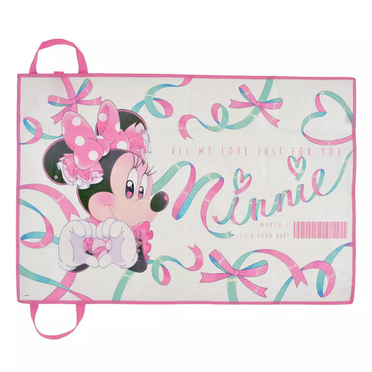 A merchandise item from the Disney Store Japan 'Minnie Day' collection, featuring Minnie Mouse with a bright, cheerful spring design. The product includes pastel colors, floral or ribbon motifs, and a cute, celebratory aesthetic in honor of Minnie Day (March 2nd).