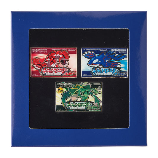Pokémon 30th Anniversary Package Design Pin - contoh pin Ruby & Sapphire