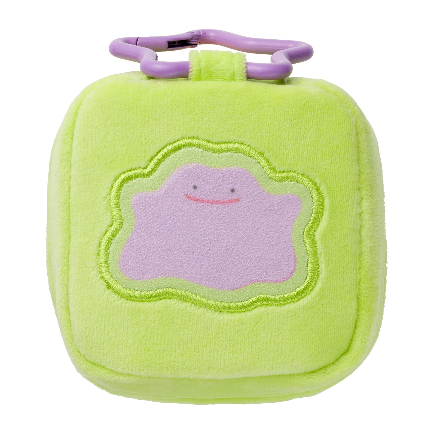 Ditto Square Pouch with Carabiner Pokémon Pokopia | Pokémon Center