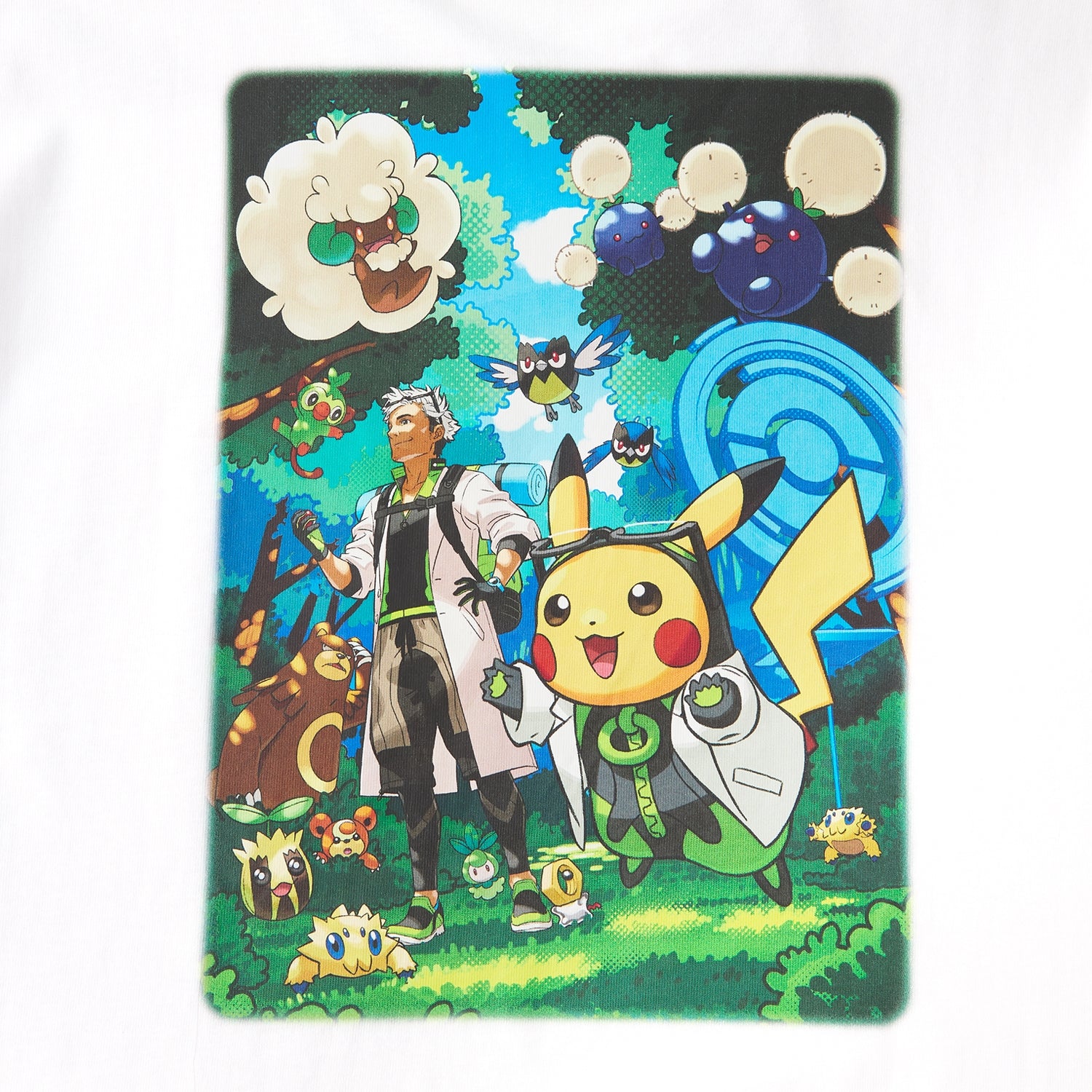 Pokémon GO 10th Anniversary T-Shirt Unisex Professor Willow Assistant Pikachu Pokémon GO Plus Pocket LEALEA MART