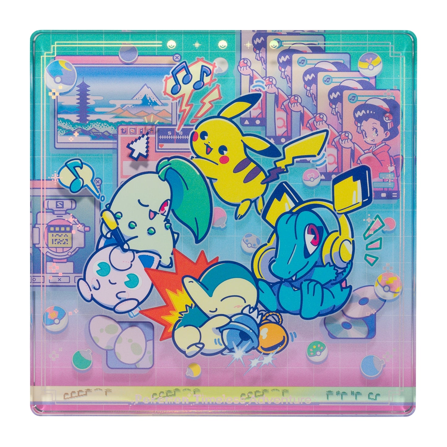 Pokémon Timeless Adventure Johto - Acrylic Block