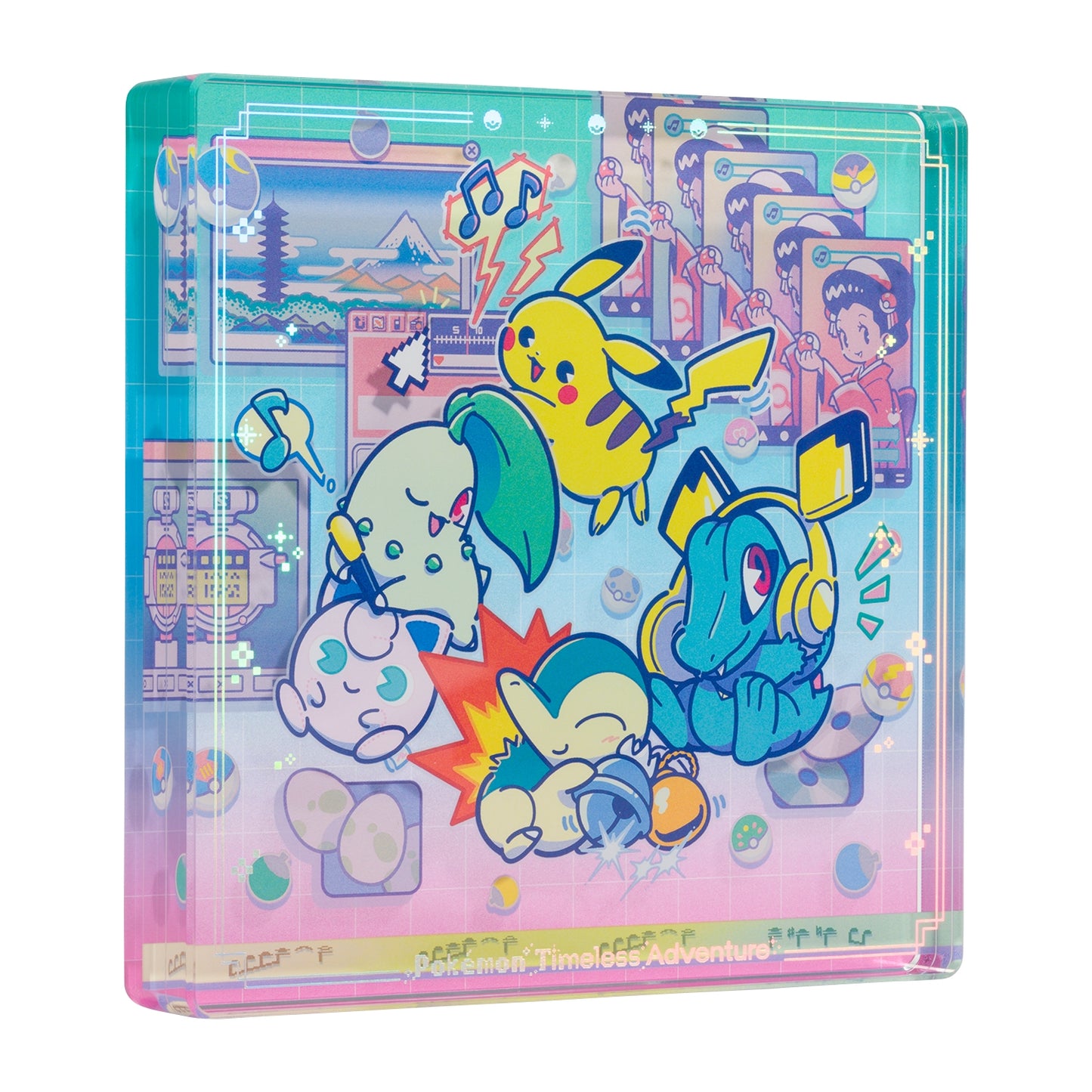 Pokémon Timeless Adventure Johto - Acrylic Block