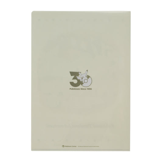 A4 size clear file folder with exclusive Pokémon Timeless Adventure Kanto illustrations from Pokémon Center Japan.