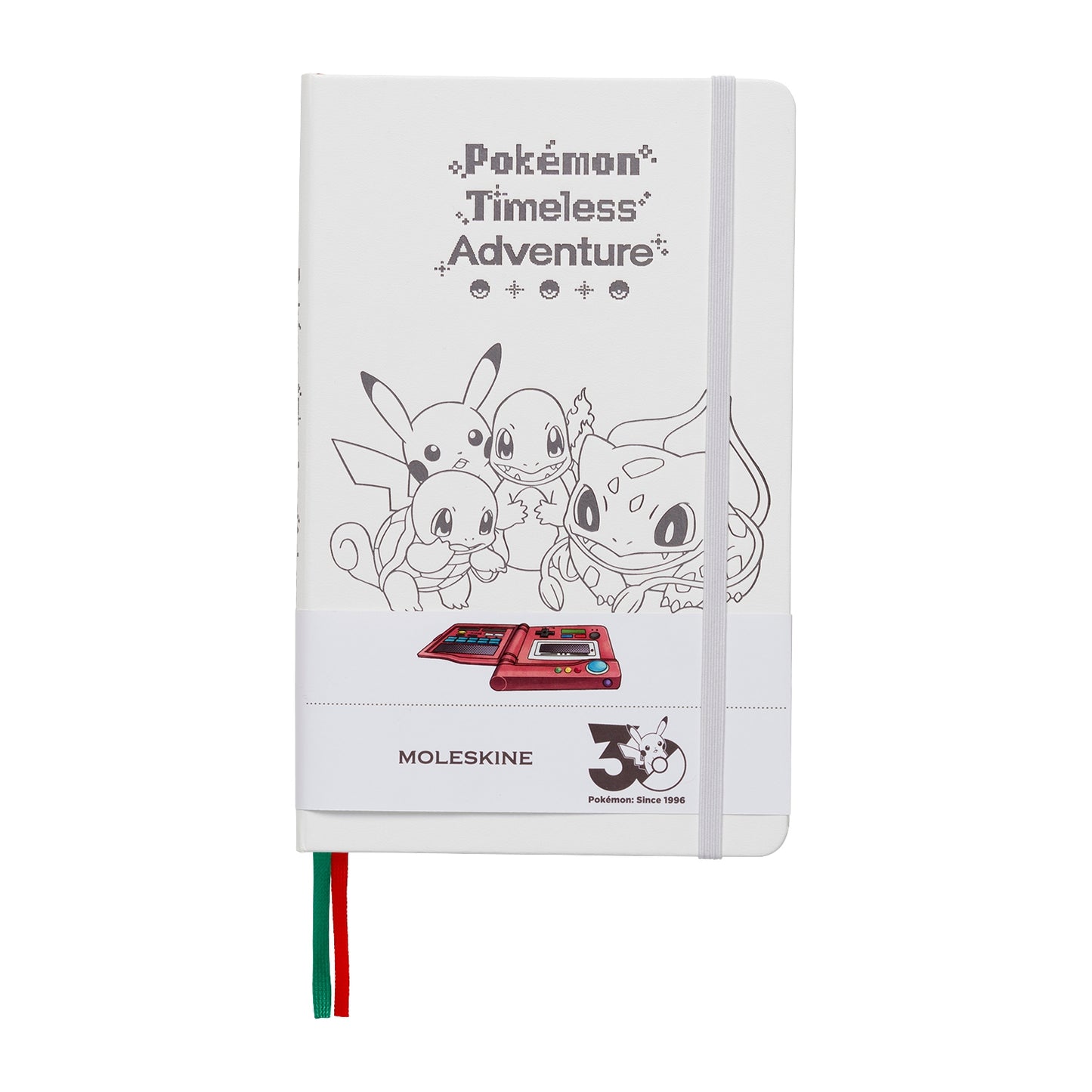 Official Pokémon Center Japan Moleskine Custom Edition Original Notebook featuring Timeless Adventure Kanto artwork.