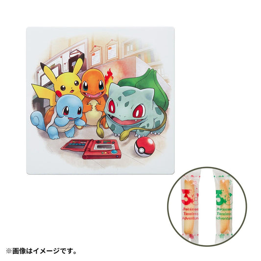 Collectible souvenir box of Pokémon Timeless Adventure Kanto roll cookies from Pokémon Center Japan.