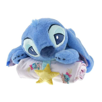 SDJ - Disney Stitch Day Collection - Cool Blanket with Plush Stitch and Scrump