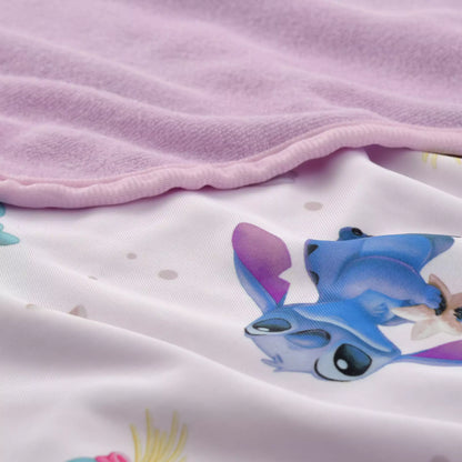 SDJ - Disney Stitch Day Collection - Cool Blanket with Plush Stitch and Scrump