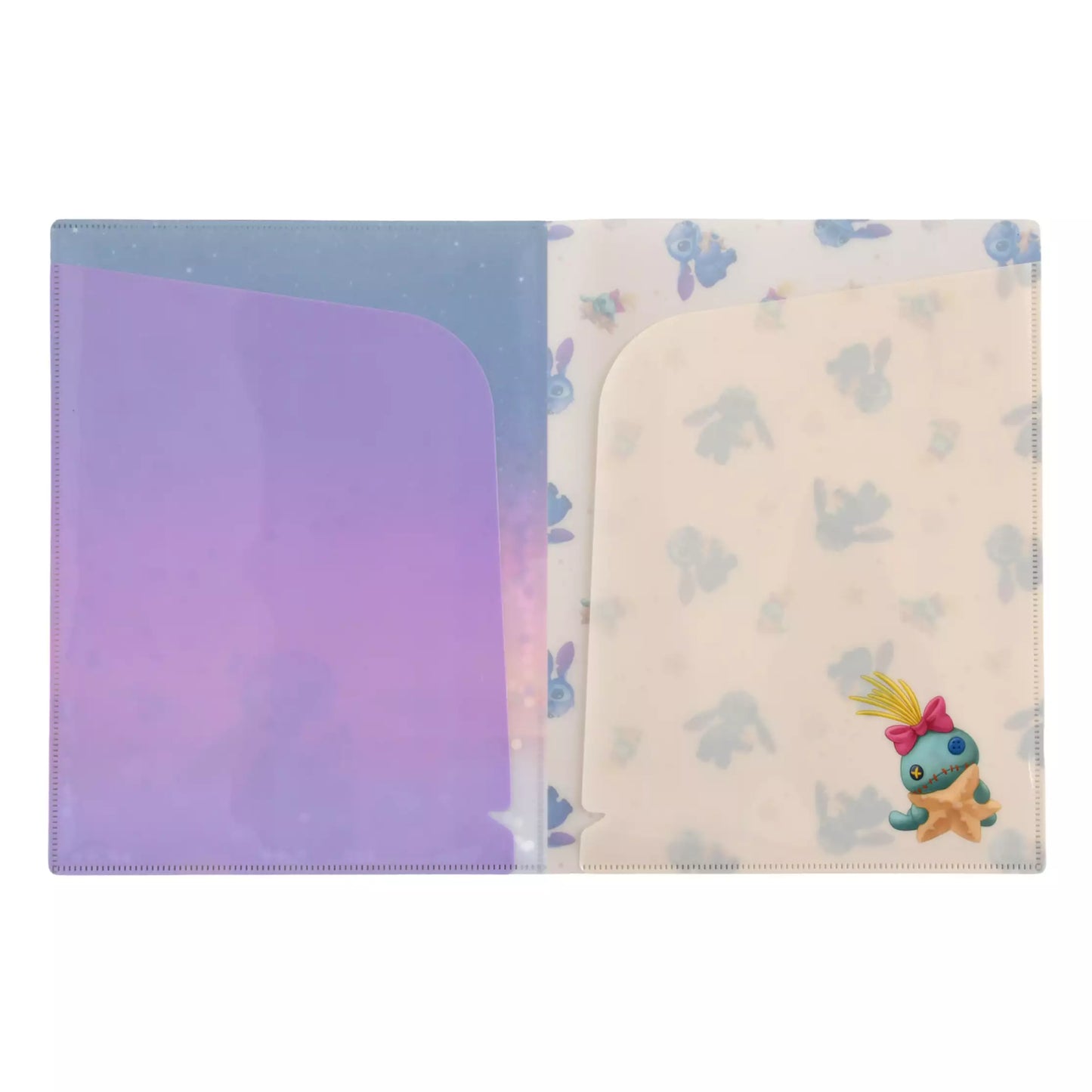 SDJ - Disney Stitch Day Collection - Plastic Folder Two Pockets Stitch and Scrump