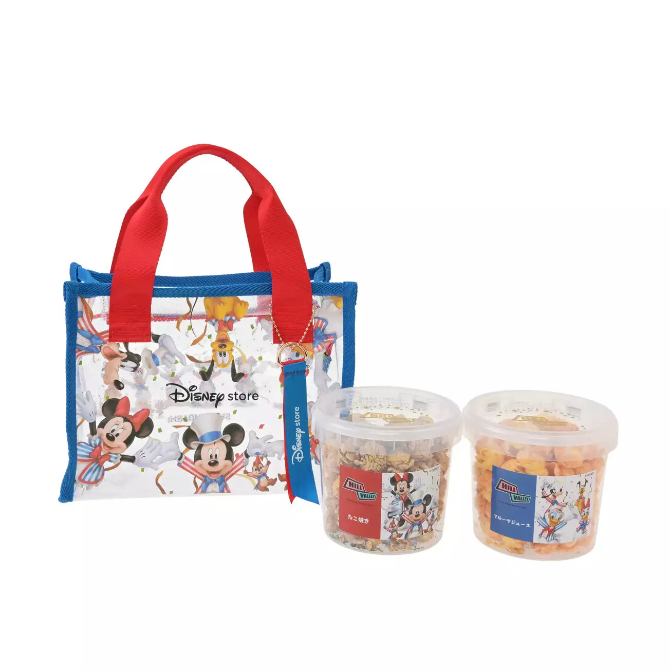 Mickey and Friends HillValley Popcorn in Bag with Charm Shinsaibashi Parco Grand Open | Disney Store Japan