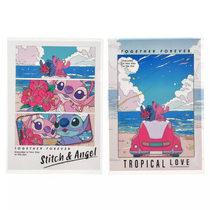 SDJ - Stitch & Angel - A4 Size Plastic Folder
