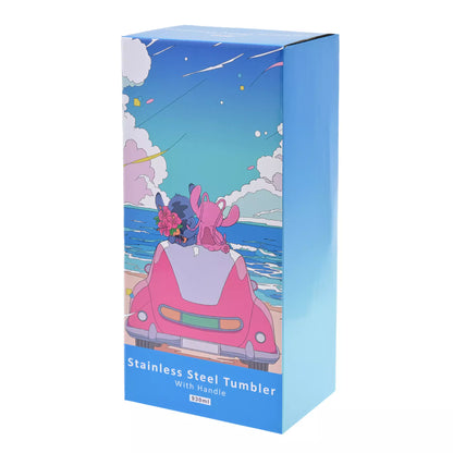 SDJ - Stitch & Angel - Stainless Steel Tumbler with Straw