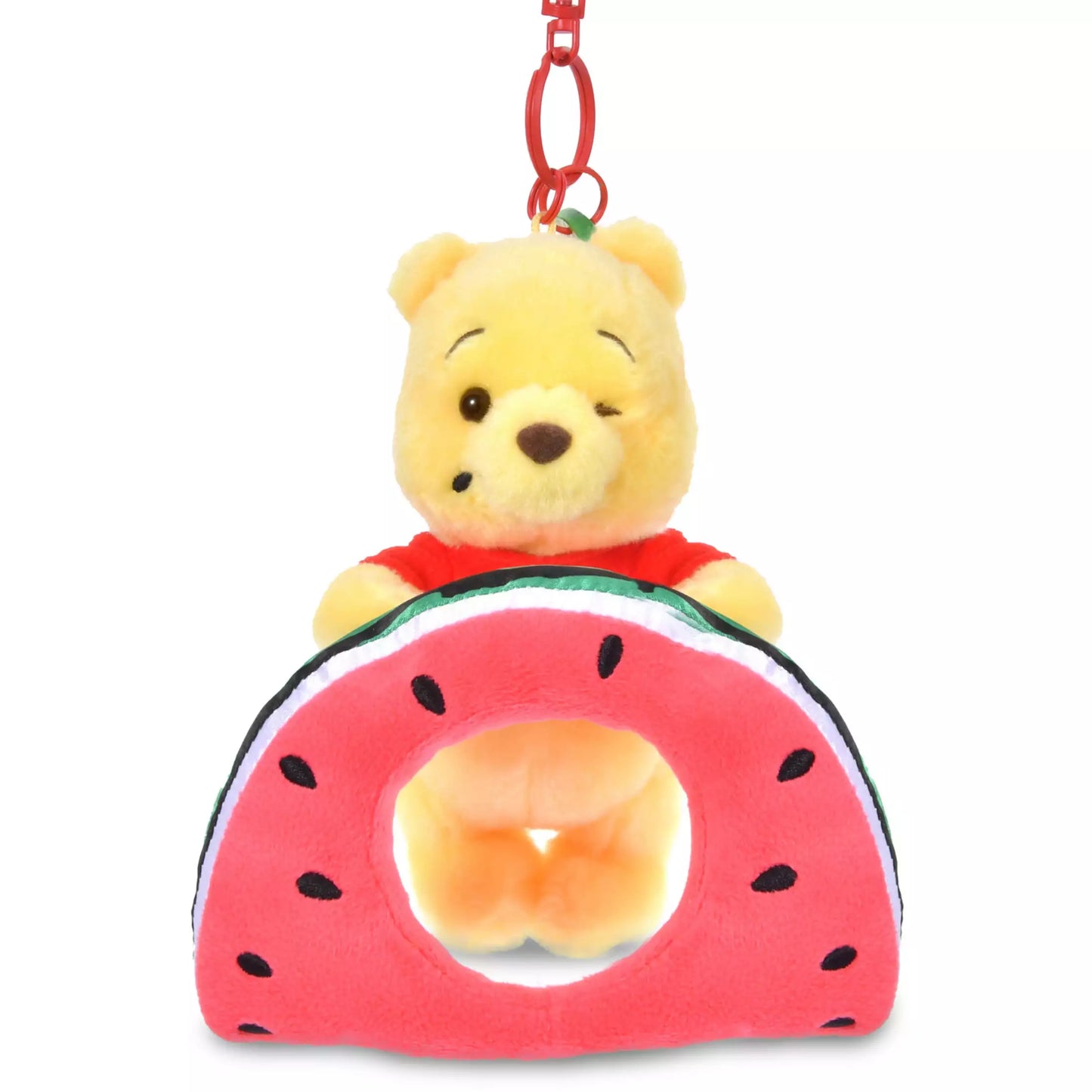 Winnie the Pooh Plush Keychain We Love Watermelon | Disney Store Japan