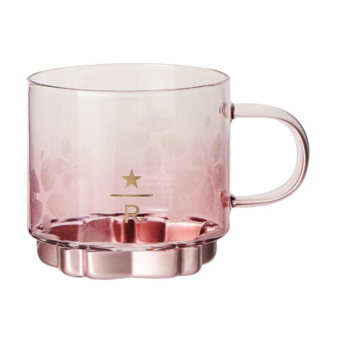 Starbucks Reserve® Handle Glass Mug Pink Bottom. Pink glass mug with a handle. Shop at LEALEA MART.