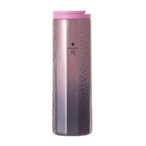 Starbucks Reserve® Stainless Steel Bottle Dark Pink. Tumbler with pink lid and textured design. Shop at LEALEA MART.