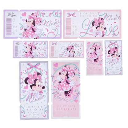 A merchandise item from the Disney Store Japan 'Minnie Day' collection, featuring Minnie Mouse with a bright, cheerful spring design. The product includes pastel colors, floral or ribbon motifs, and a cute, celebratory aesthetic in honor of Minnie Day (March 2nd).