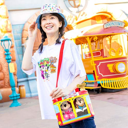 Vibrant Tokyo Disneyland 43rd Anniversary bucket hat with a colorful all-over Toontown print.