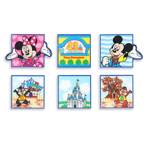 TDR - Tokyo Disneyland 43rd Anniversary - Magnet Set