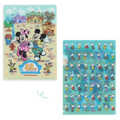 TDR - Tokyo Disneyland 43rd Anniversary - Postcards and File Folder