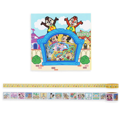 A stationery set including stickers and masking tape from the exclusive Tokyo Disneyland 43rd Anniversary collection.